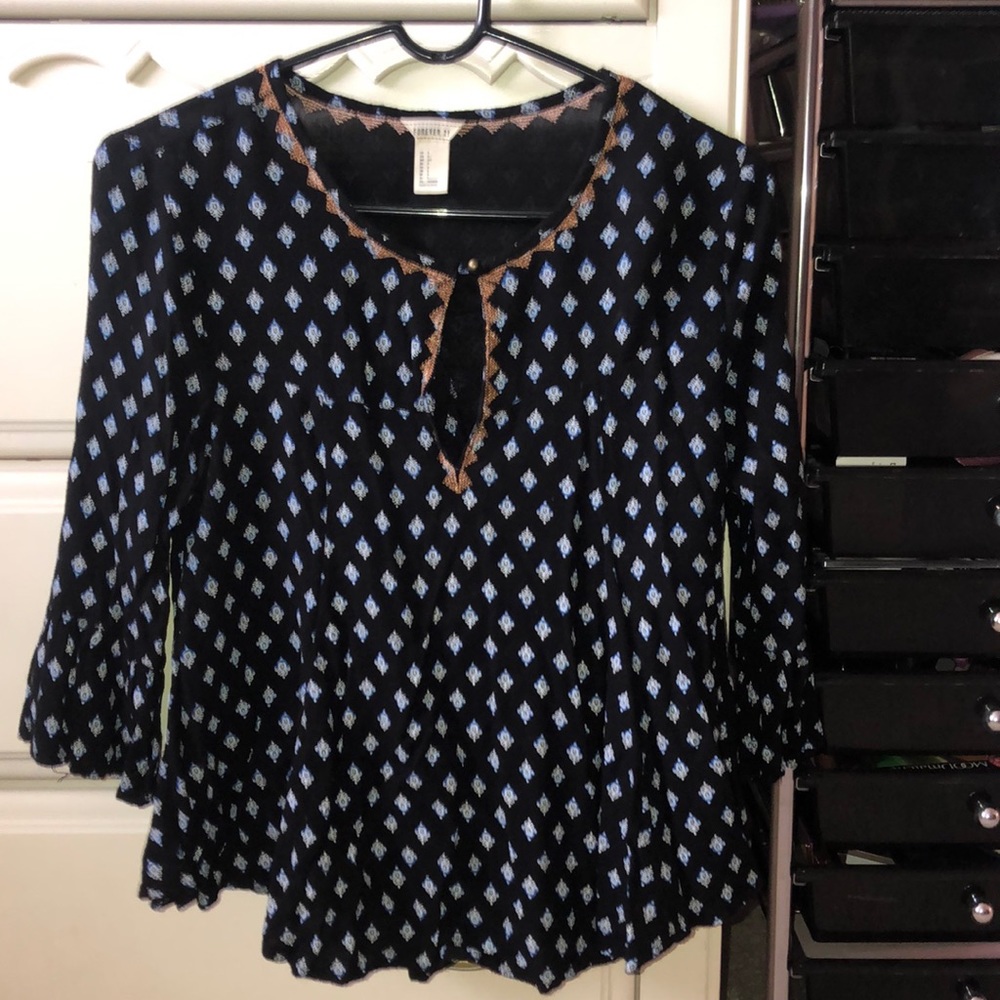Cut out boho blouse